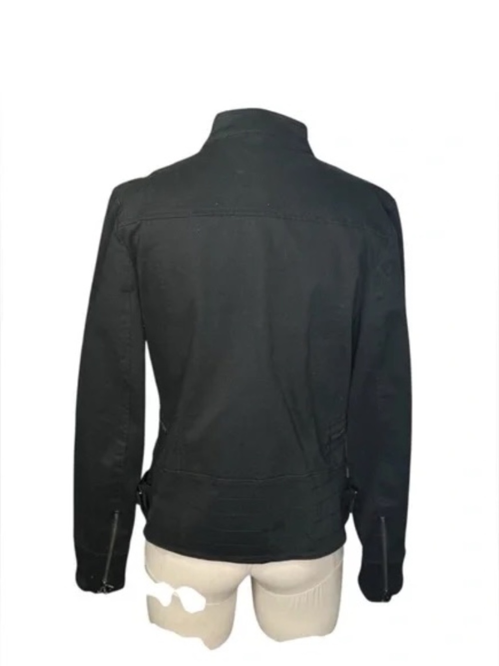 BANANA REPUBLIC - Factory Moto Jacket - Black Size Small - Picture 5 of 7